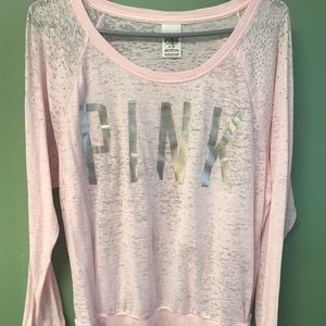 Victoria’s Secret burnout light pink t size M